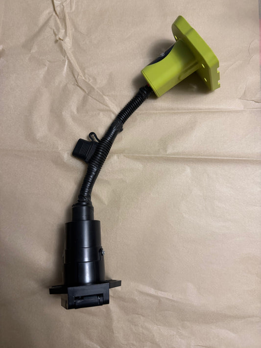 Ryobi one plus 18volt battery adapter to 7 pin