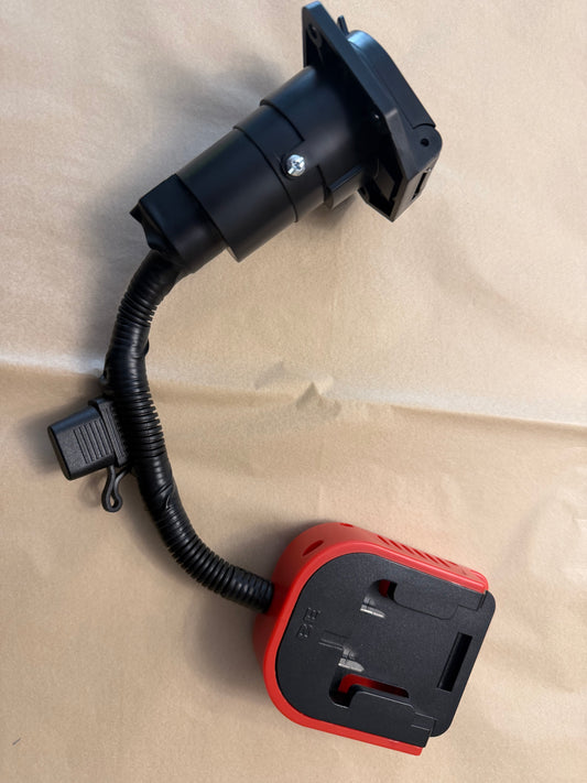 Bauer 20volt battery adapter to 7 pin